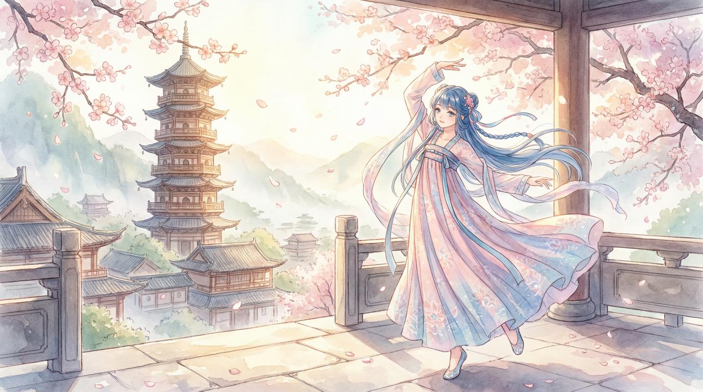 黑料古风汉服舞蹈视频